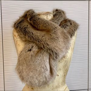 Faux Fur Loop Scarf, Stole, Shawl.